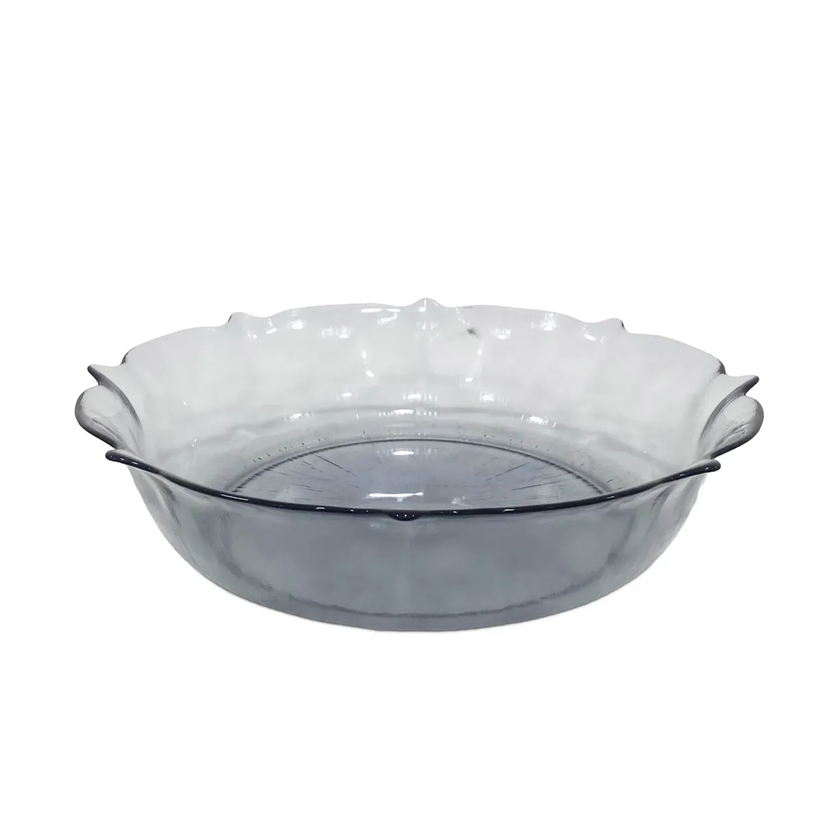 Transparent Grey Elegant Bowl – Modern Home Accent