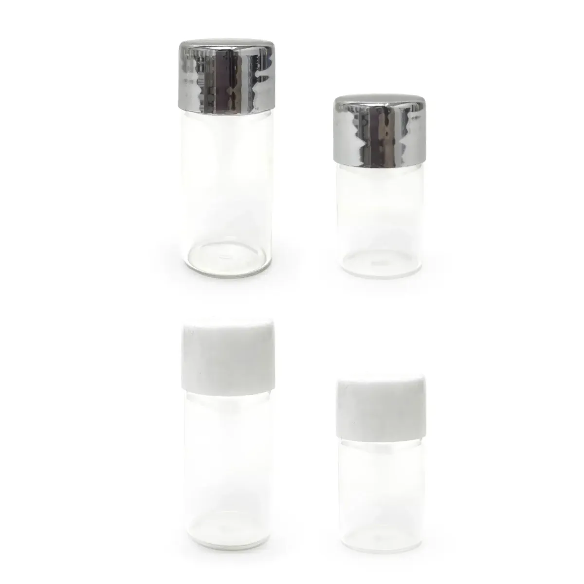 Glass Jar With Colored Cover