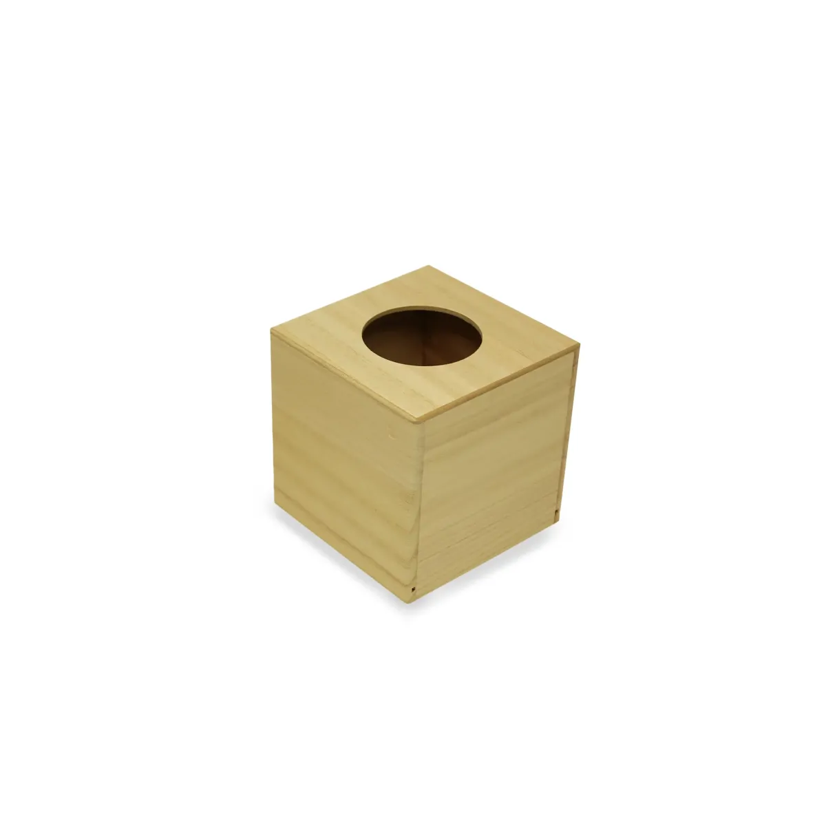 Cupic Wooden Napkin Holder With Round Open