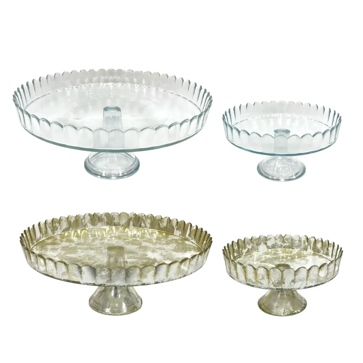 Clear Footed Serving Plate – Elegant Display Dish