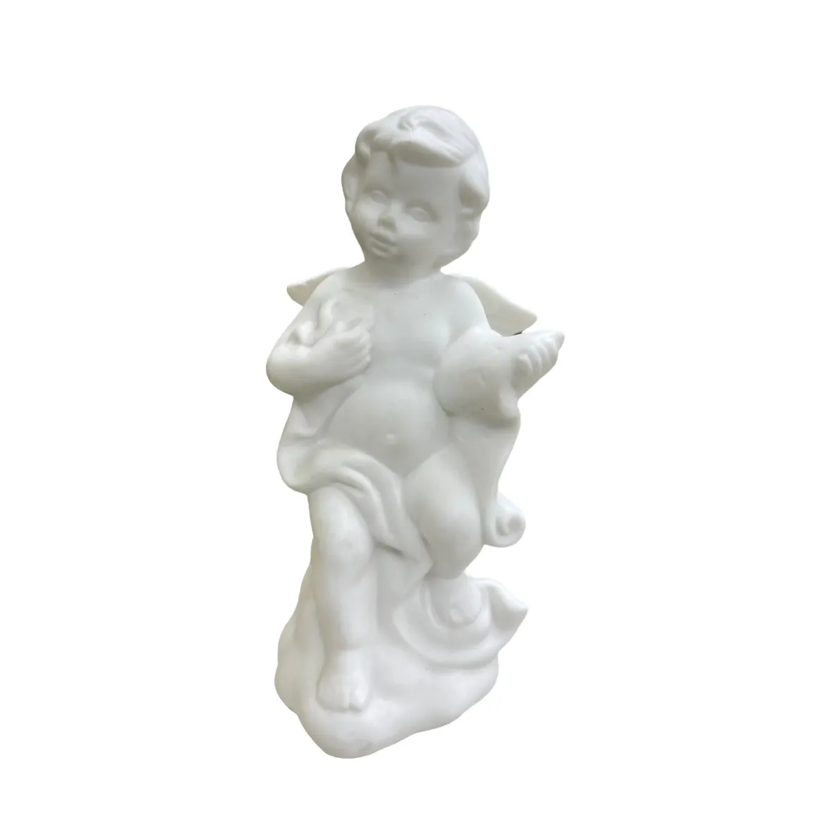 Standing Angel Holding Letter – Elegant Figurine with Sentiment