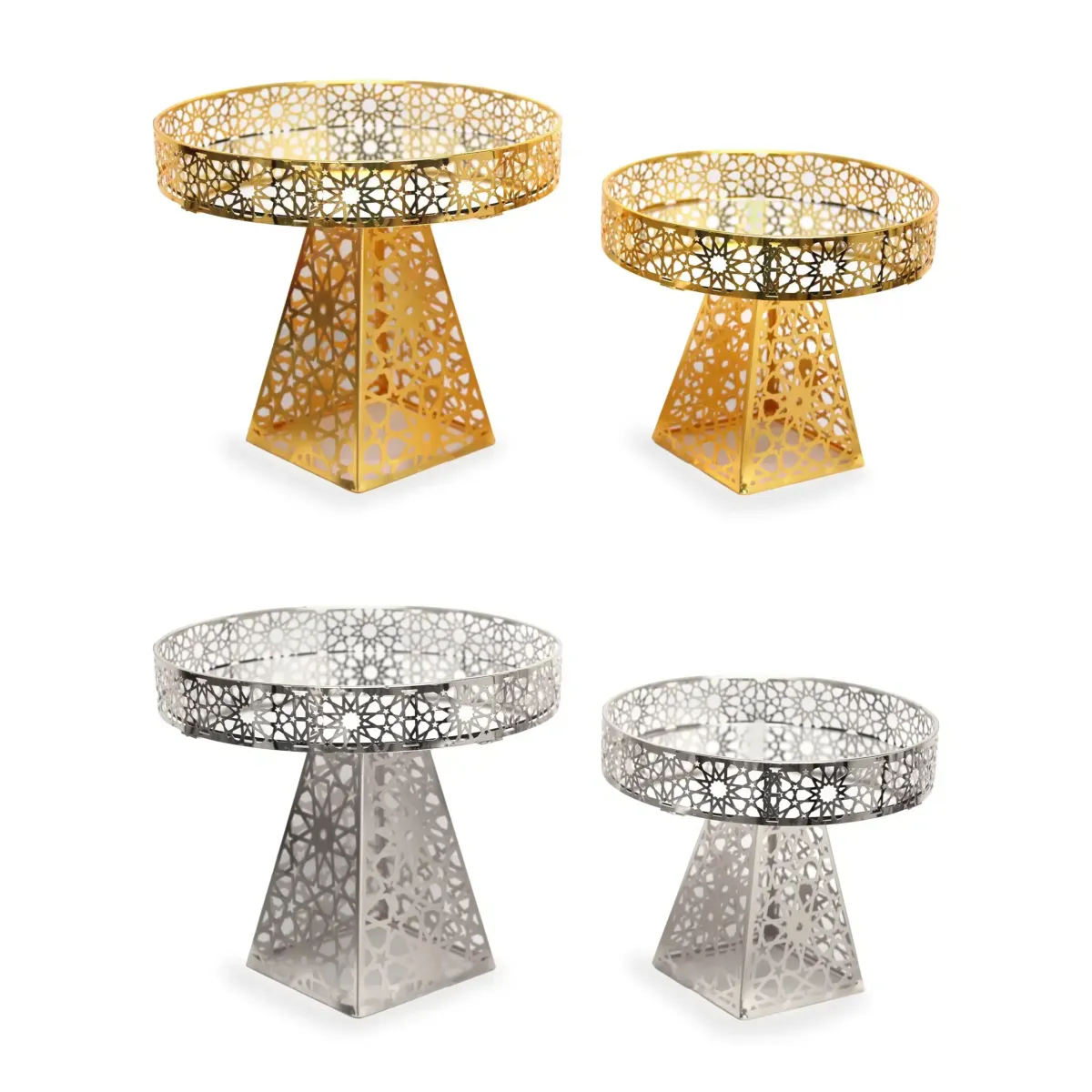 Round Arabesque Stand Tray