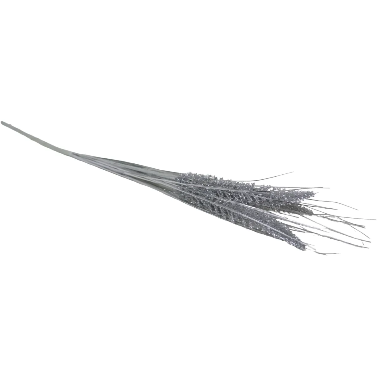 Silver Glitter Grass Spray
