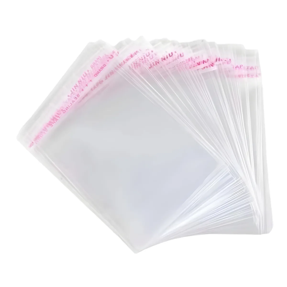 Clear Cellophane Bags with Tape – Packaging Bags