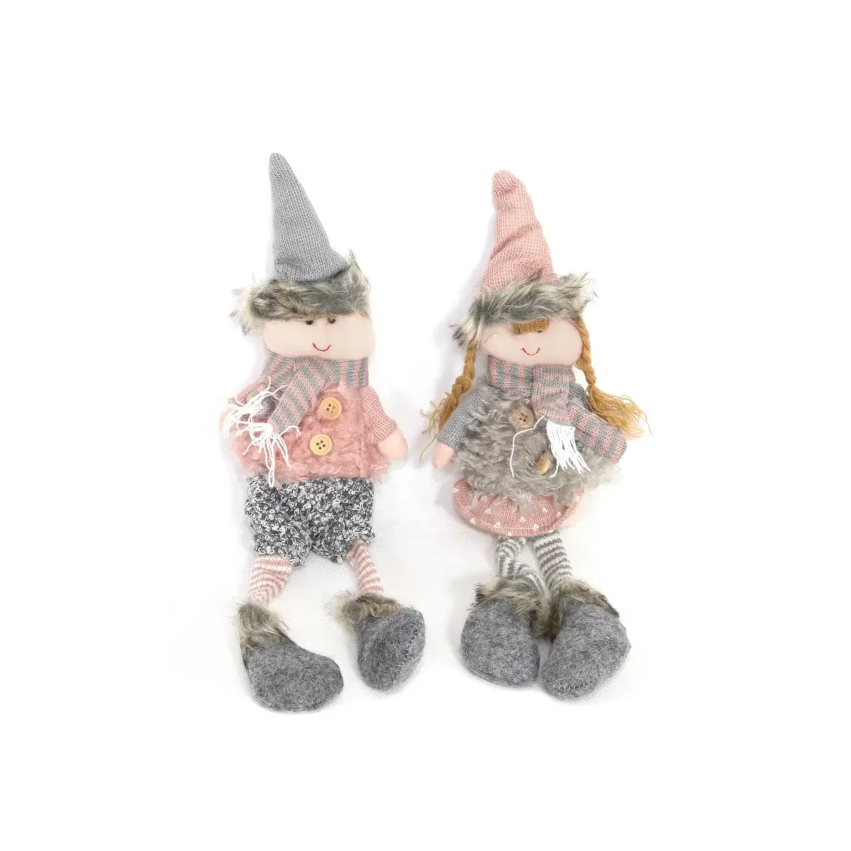 Girl Wearing Wool & Hat Plush Toy