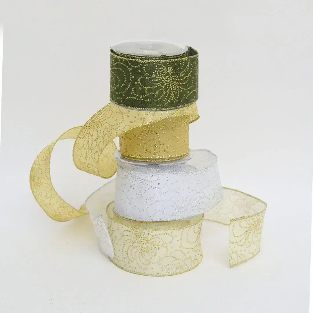 Glitter Dots Taffeta Ribbon