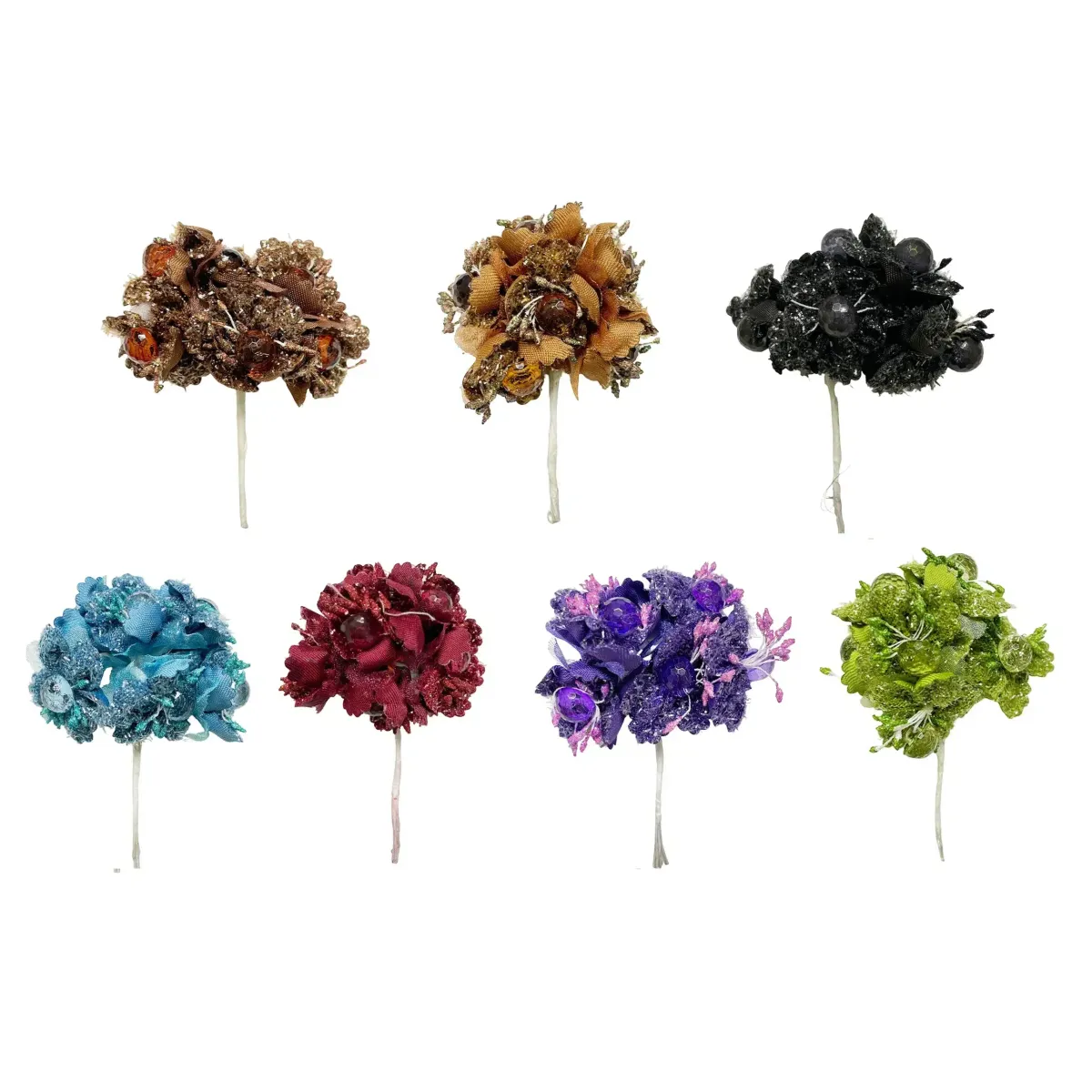 Beaded Spongy Flower Motif