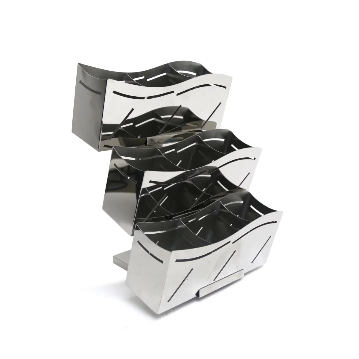 Three Tiers Stainless Steel Catering Display Stand