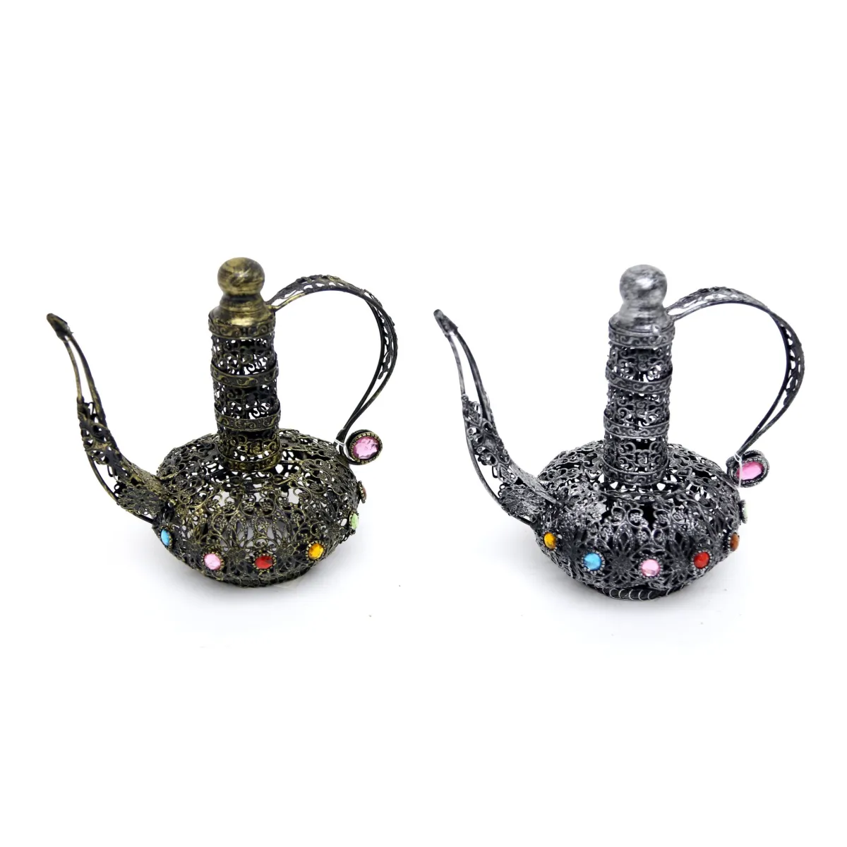 Enchanted Arabian Pitcher: Decorative Beaded Handle for Ramadan