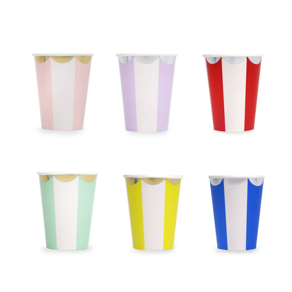 Purple & Silver Circus Paper Cup – Fun Party Drinkware