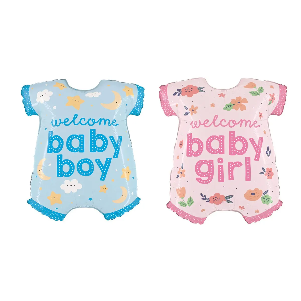 “Welcome Baby” Babysuit Foil Balloon – Celebrate Your New Little Star!