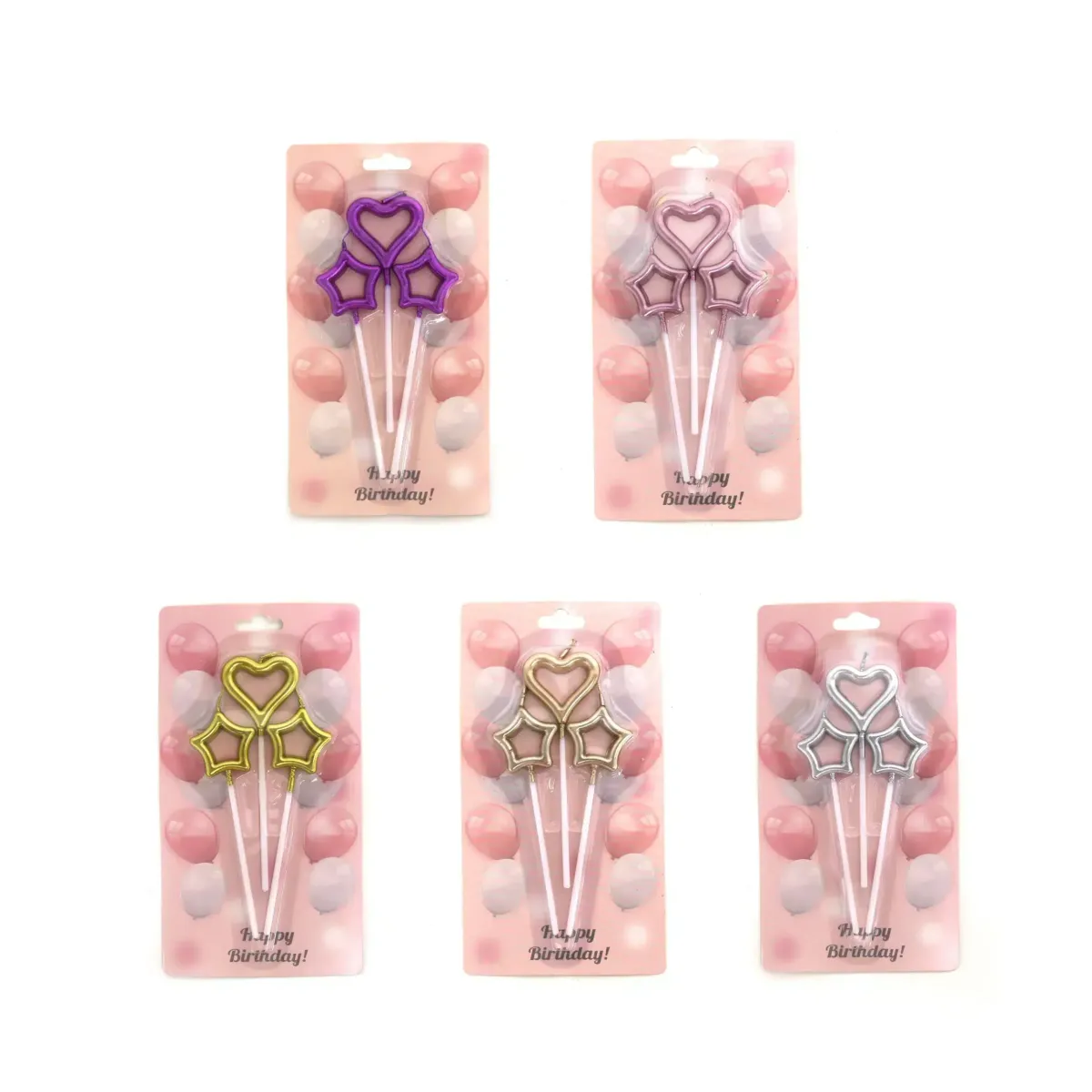 Heart & Stars Candles – Light Up Your Celebration with Love and Magic!