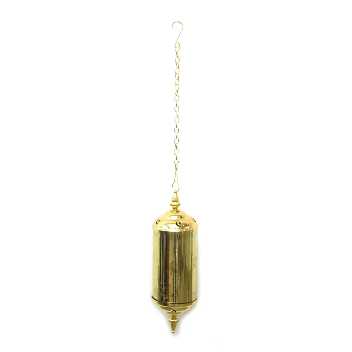 Golden Illumination: Elegant LED Hanging Lantern for Ramadan Decoratives
