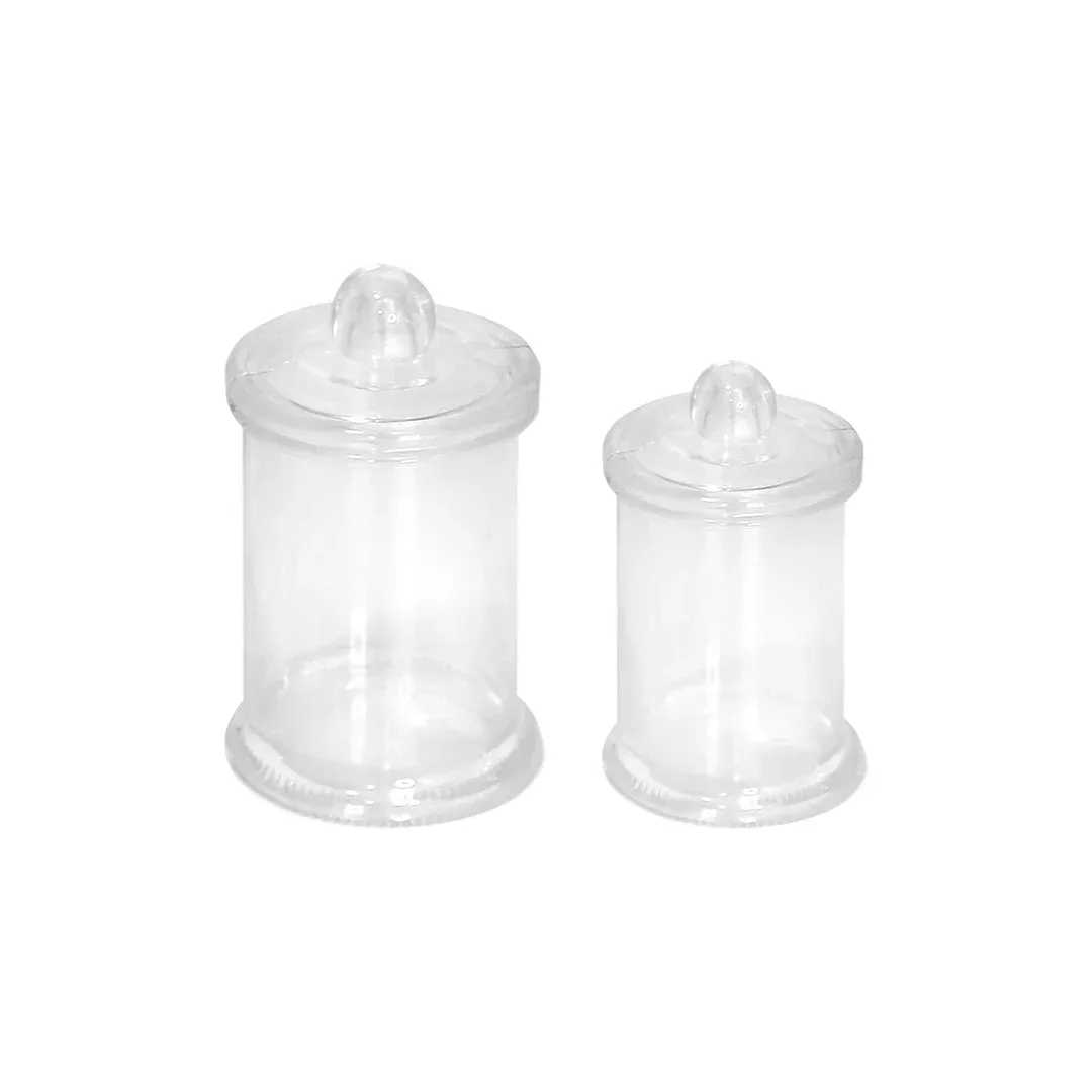 Clear Cylinder Jar Plexi Container