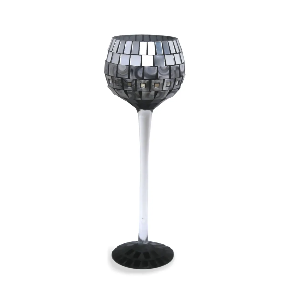 Long Mosaic Glass Cup