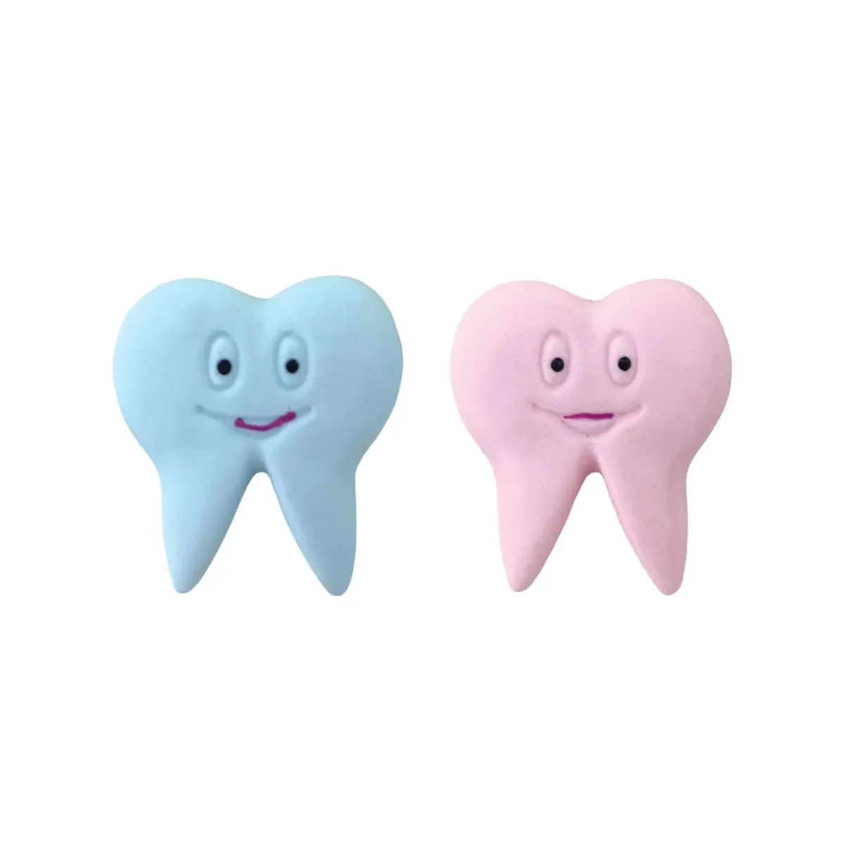 Plastic Tooth Motif Pack – Baby “First Tooth” Decor (25 pcs)