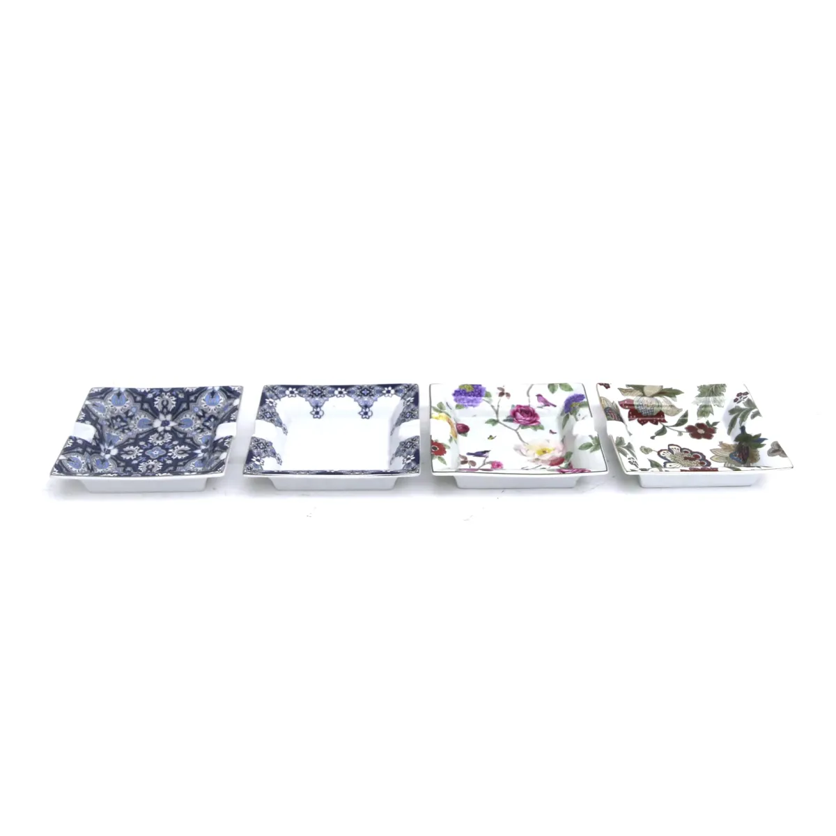 Pattern Square Ashtray | Decorative Geometric Design Cigarette Ash Tray
