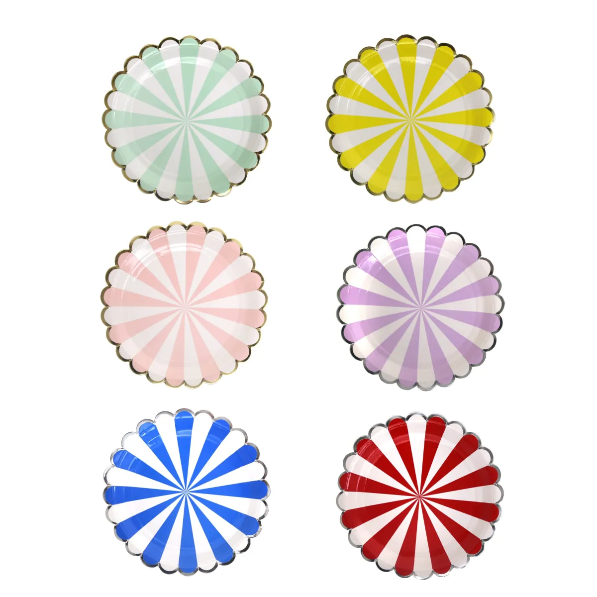 Purple & Silver Circus Paper Plate – Fun Party Tableware