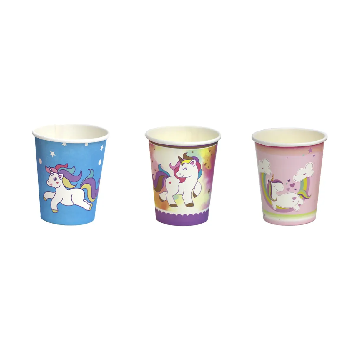 Blue Unicorn Carton Cups – Magical Party Drinkware