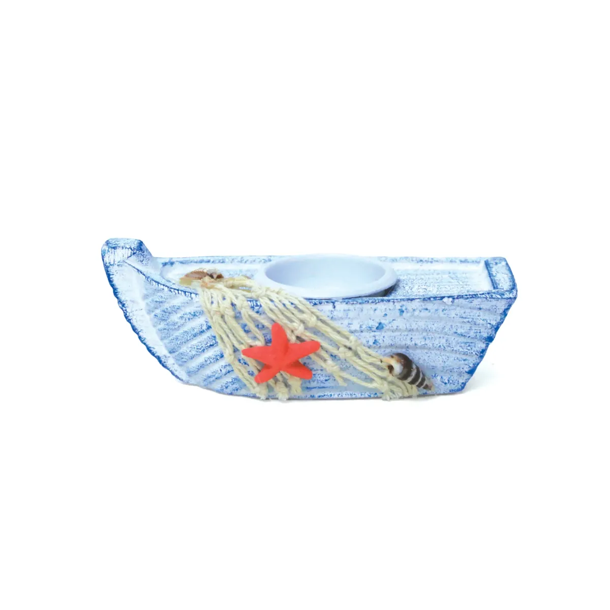 Mini Boat Candle Holder Souvenir – Nautical Accent Piece