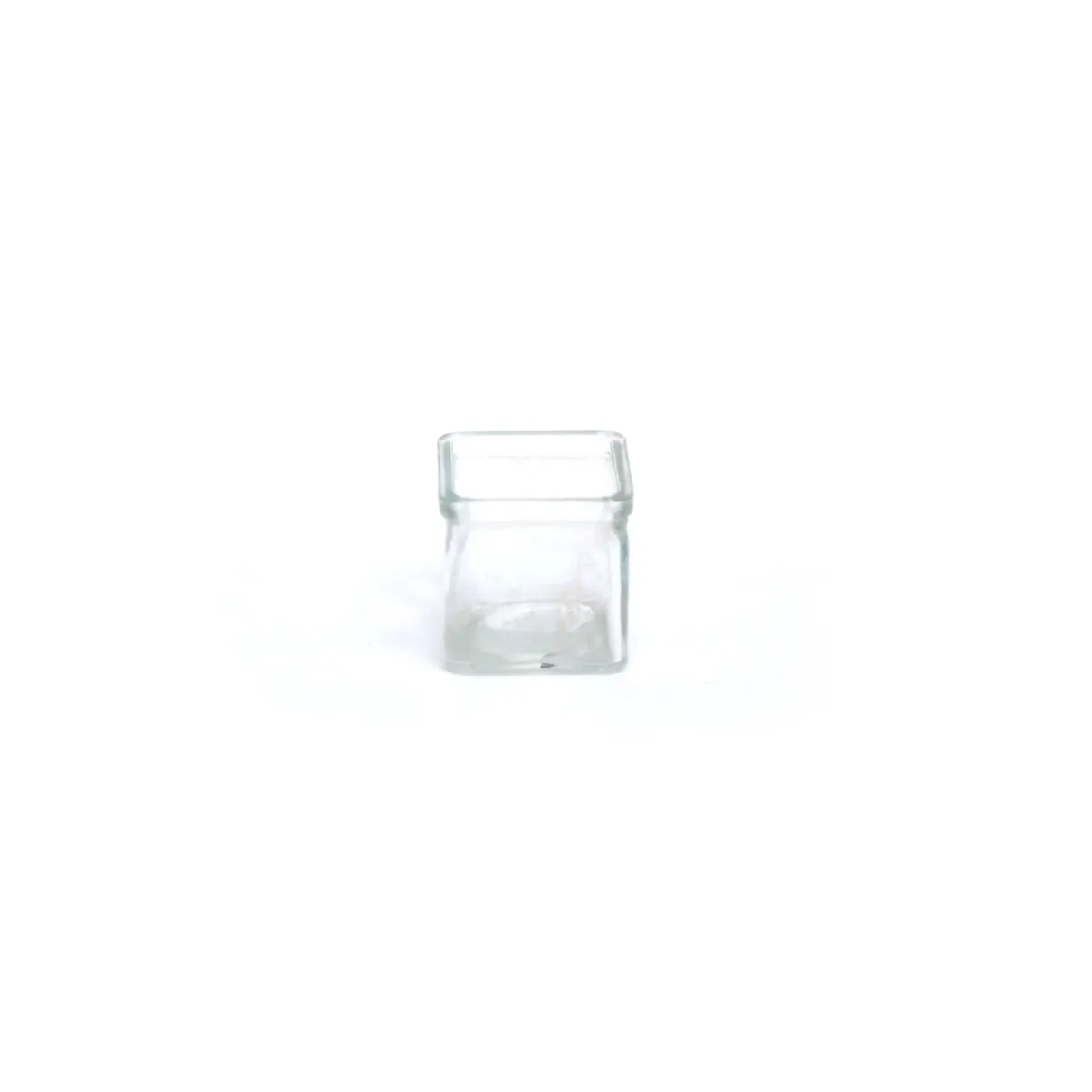 Colored Cube Glass Jar