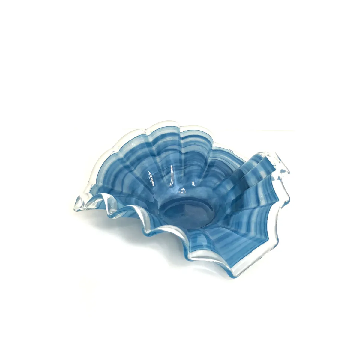Navy Scallops Wavy Sides Bowl