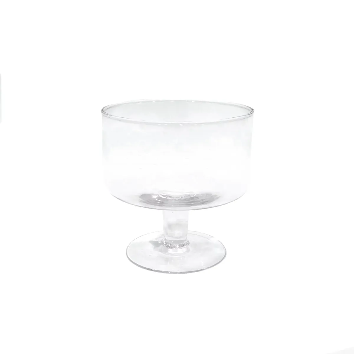 Clear Decorative Glass Bowl W/Base