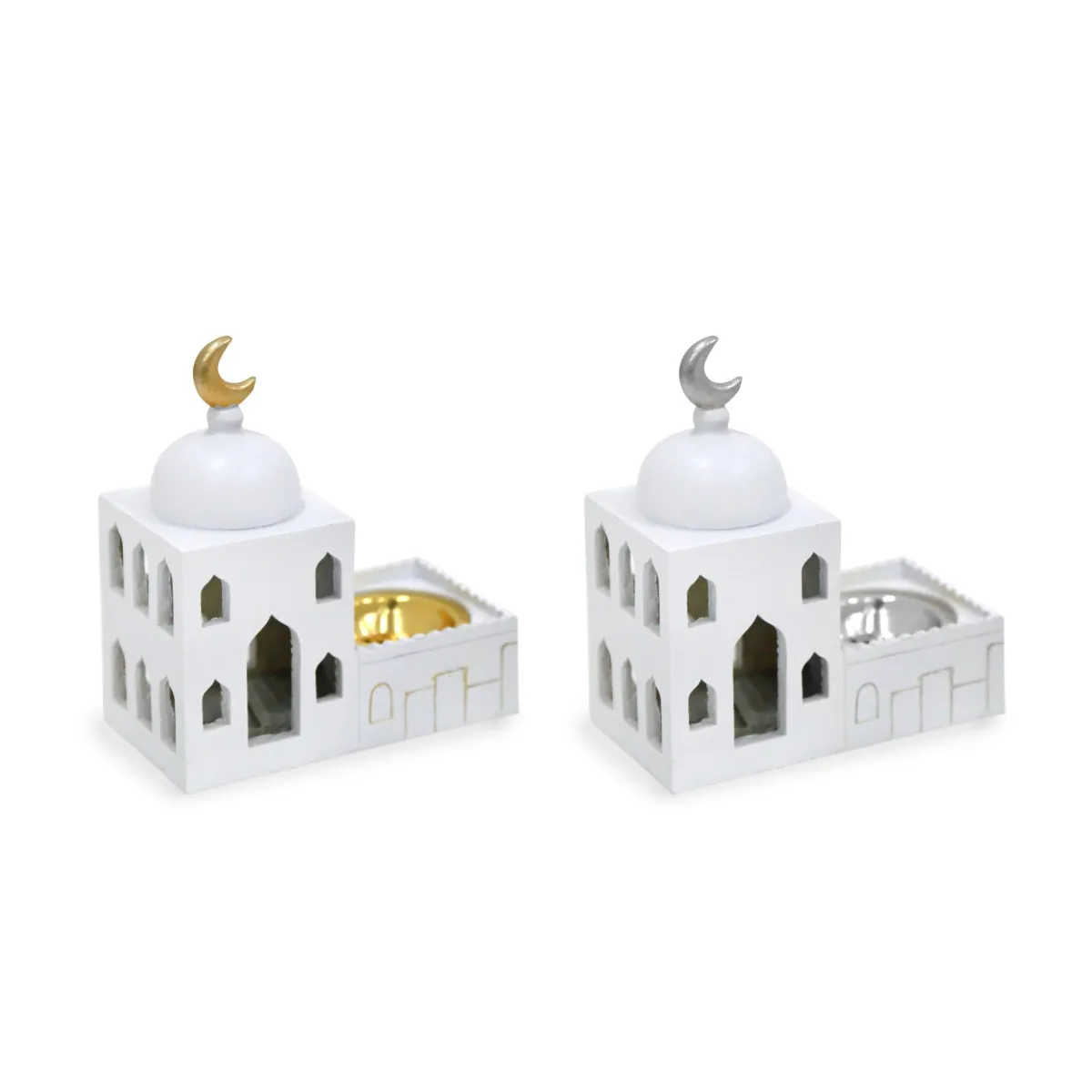 3D Wood Mosque with Burner – Elegant Islamic Decorative Piece for Ramadan and Home Decor