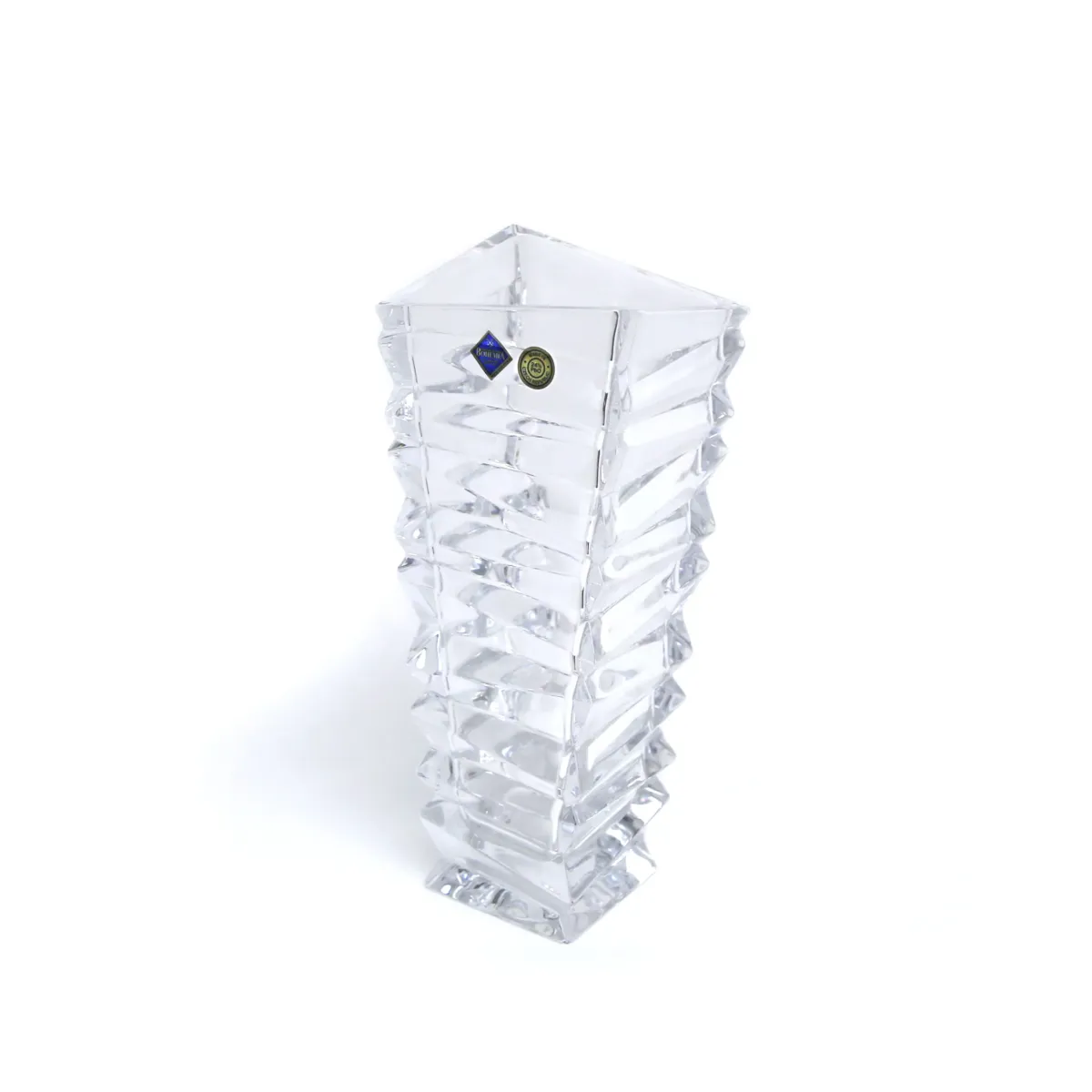 Transparent Crystal Bohemia Rocky Vase – Organic Elegance for Your Home!