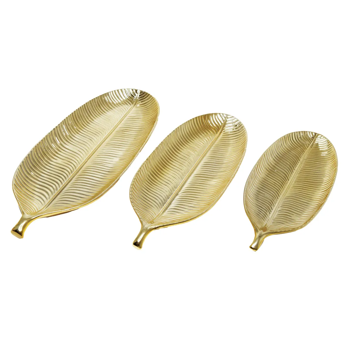 Golden Leaf Tray – Elegant Serving & Decor