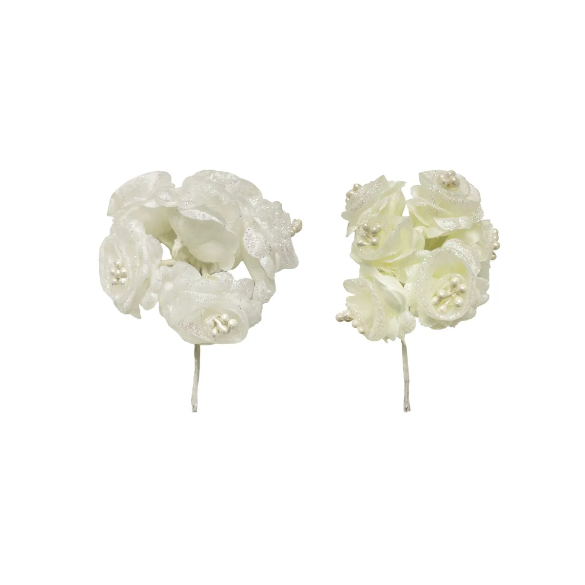 Glitter Pearl Rose Bunch