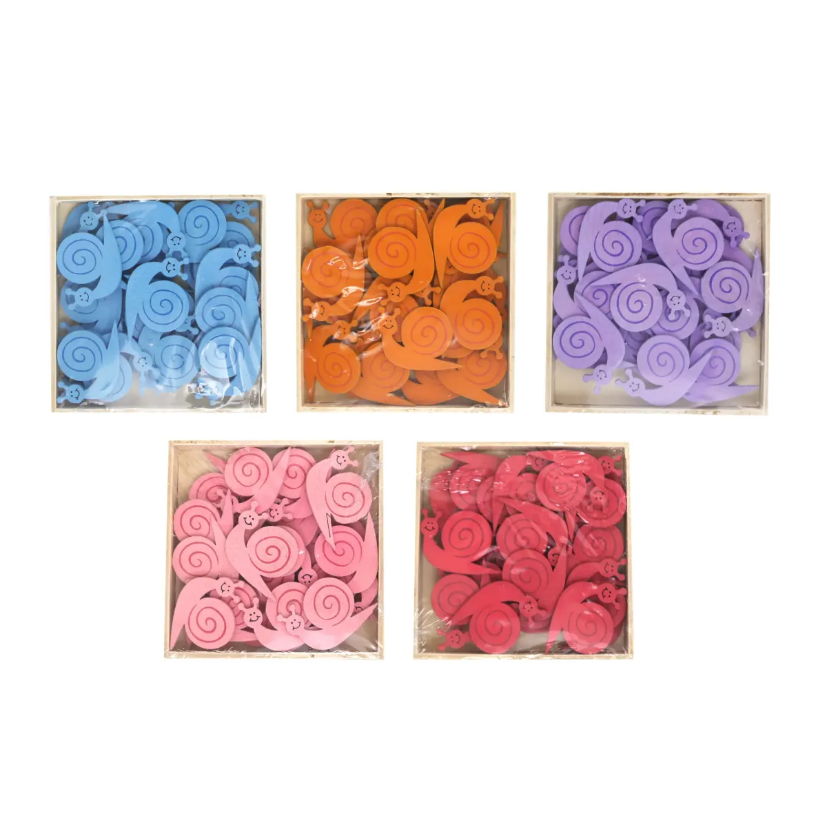 Flat Snail Wooden Motif