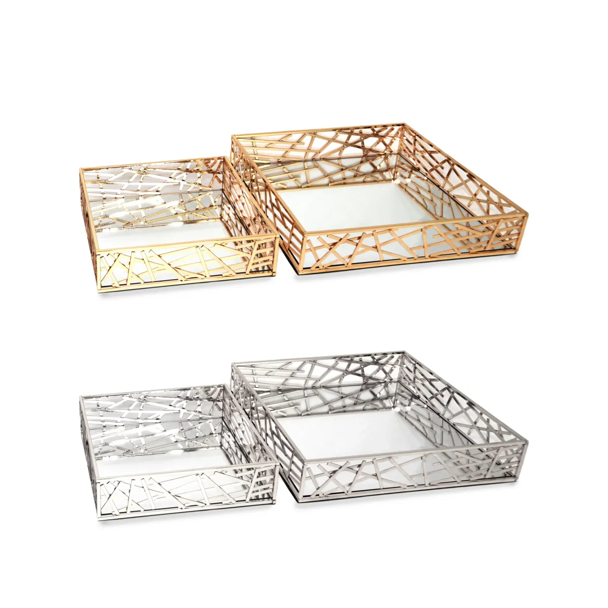 Metal Mirror Base Tray
