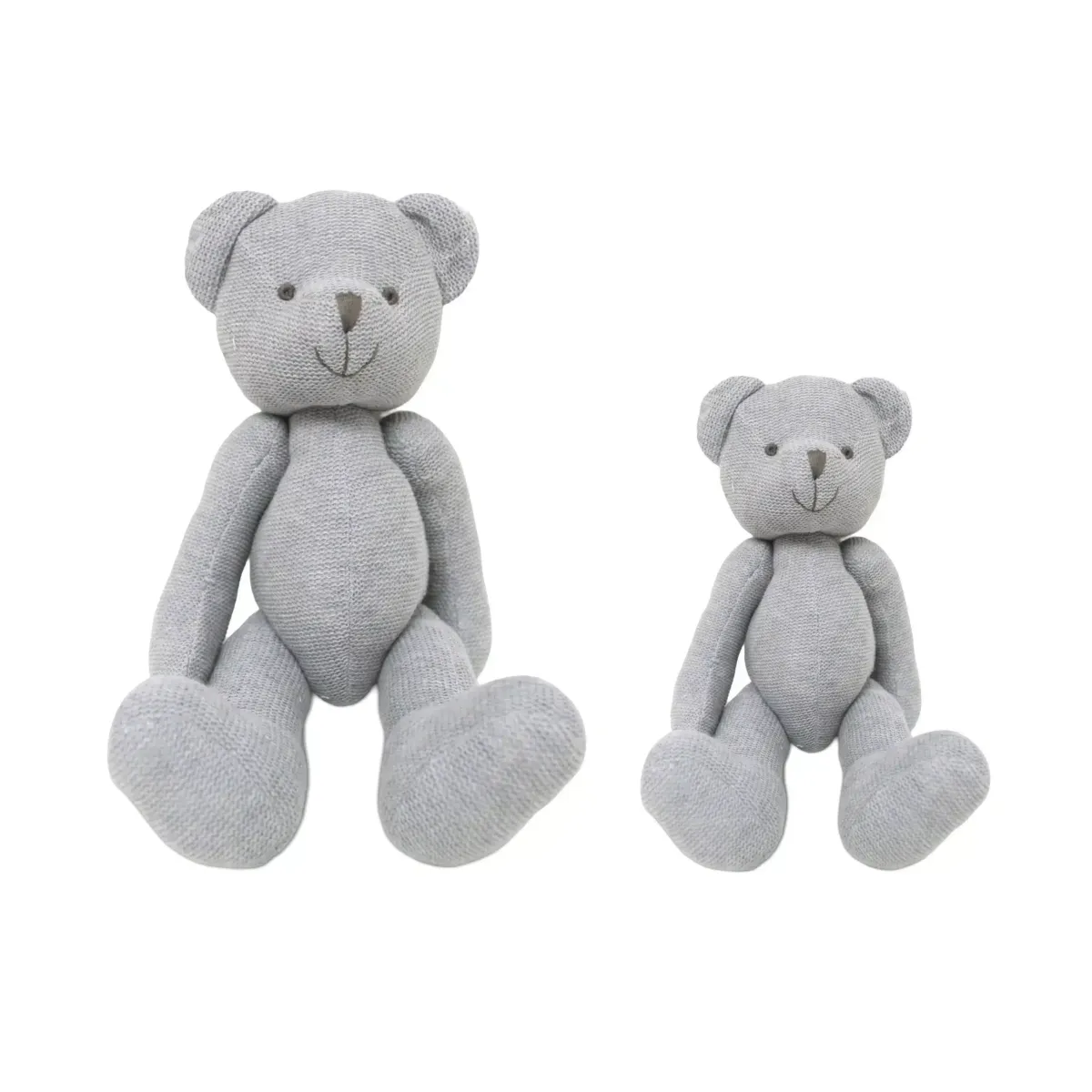 Sitting Plain Knit Bear