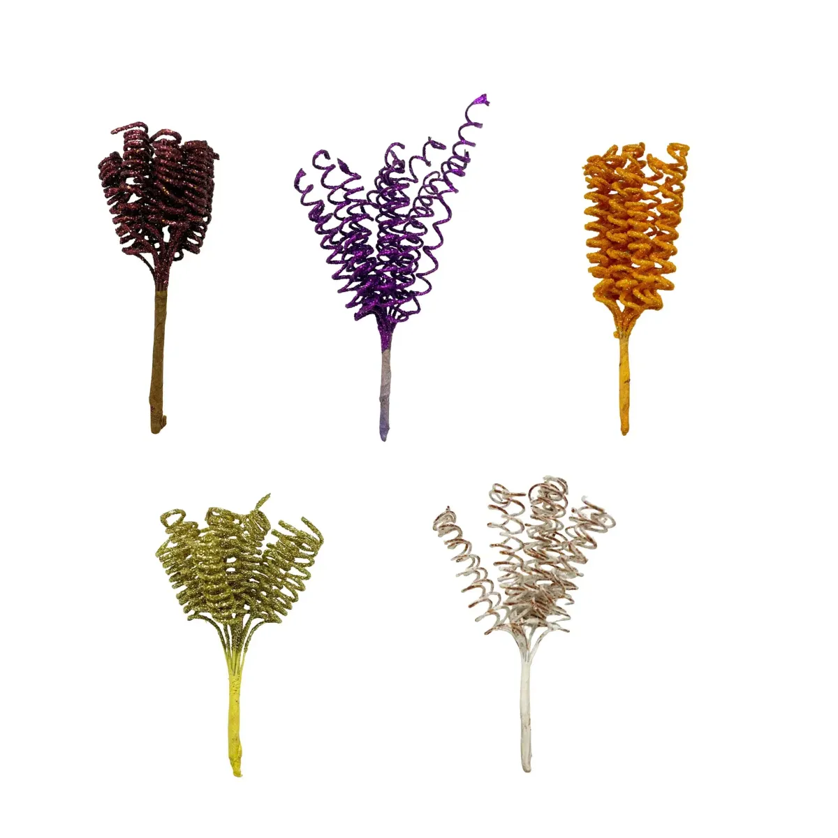Small Glittered Spiral Motif Decoration