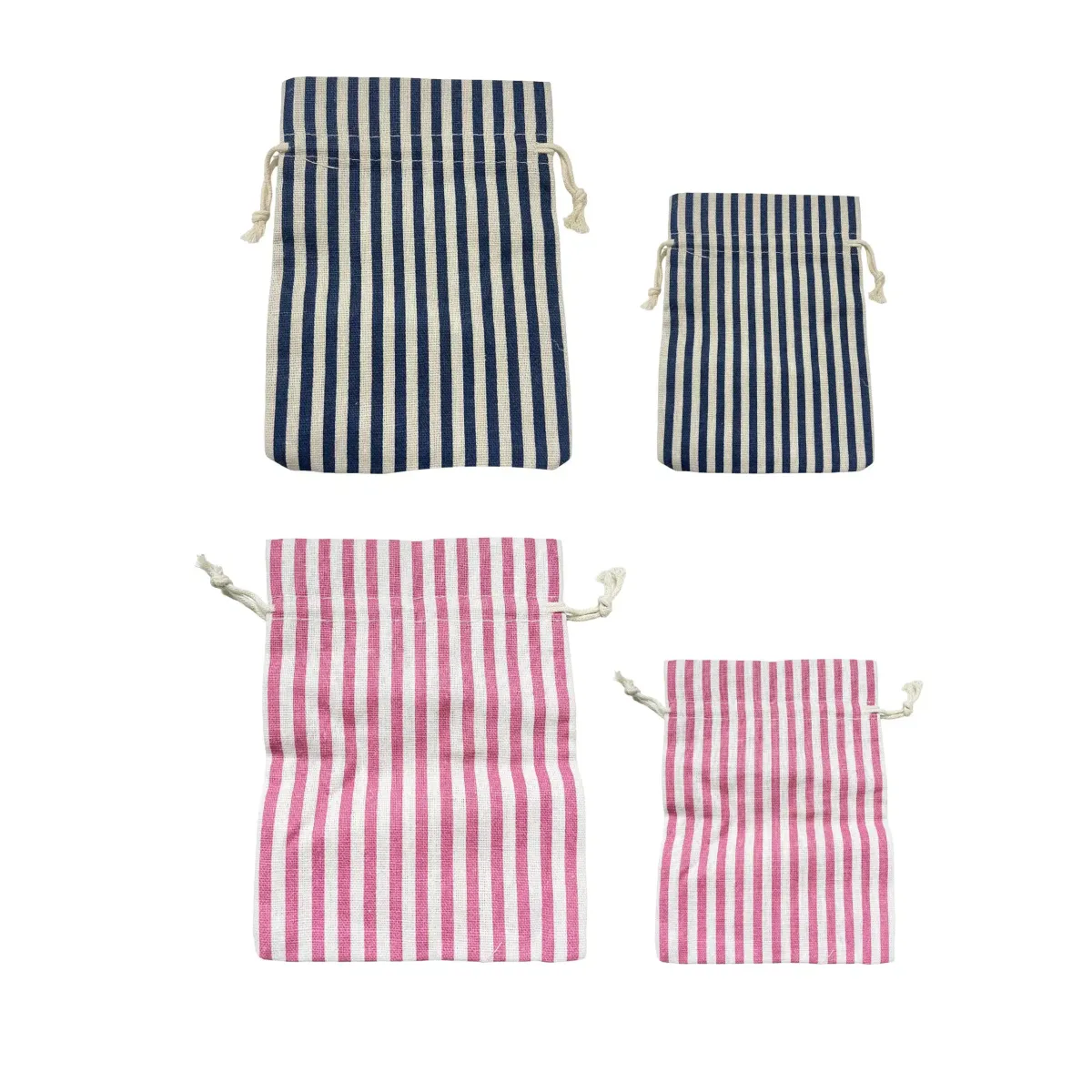 Striped Linen Bag