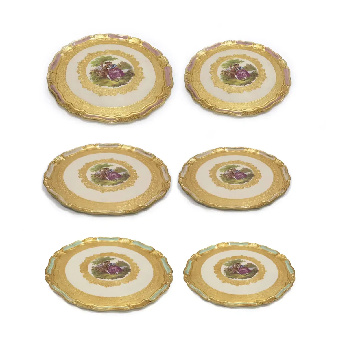 Romeo And Juliette Round Wooden Tray