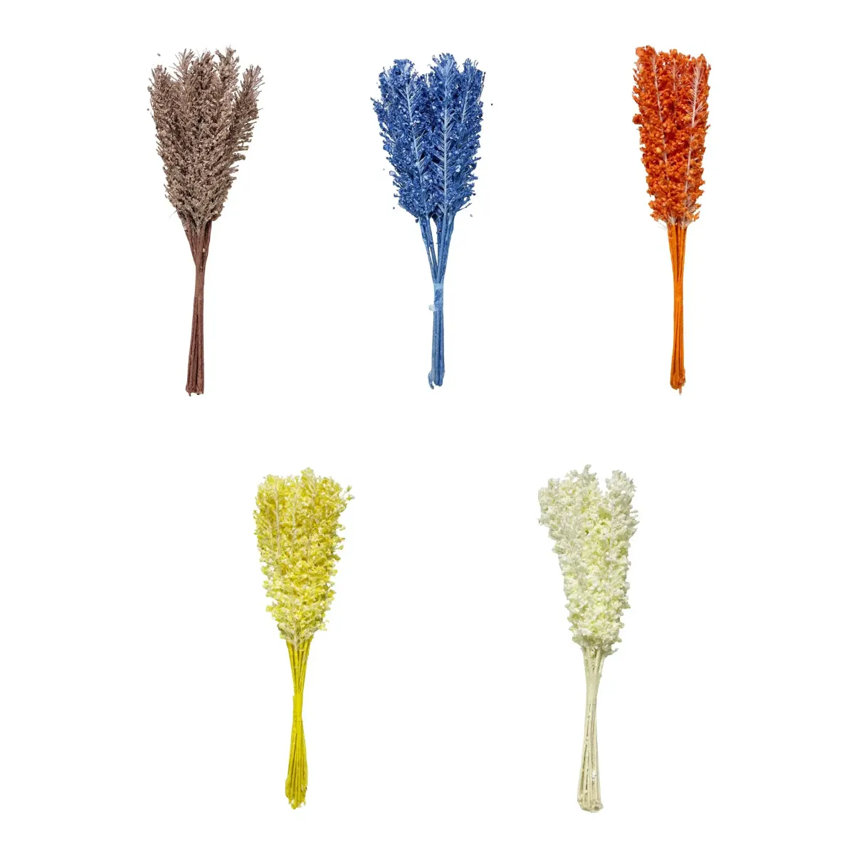 Colored Long Nafnaf Motif Decorative Floral Stems
