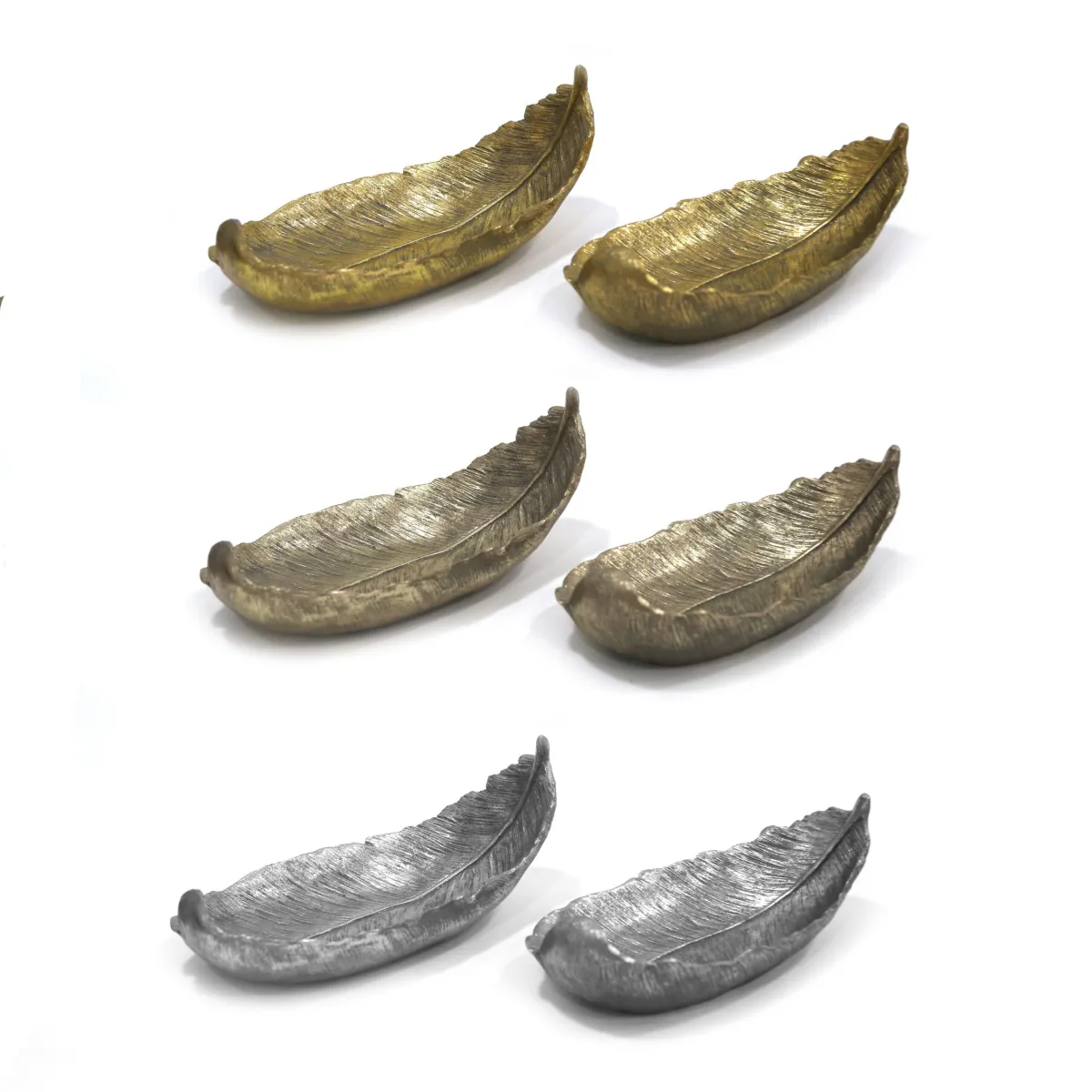 Antique Leaf Shaped Tray – Elegant Decorative Serving