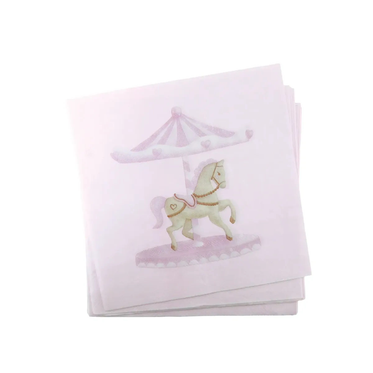 Carousel Pink Party Napkins – Kids Birthday Napkins