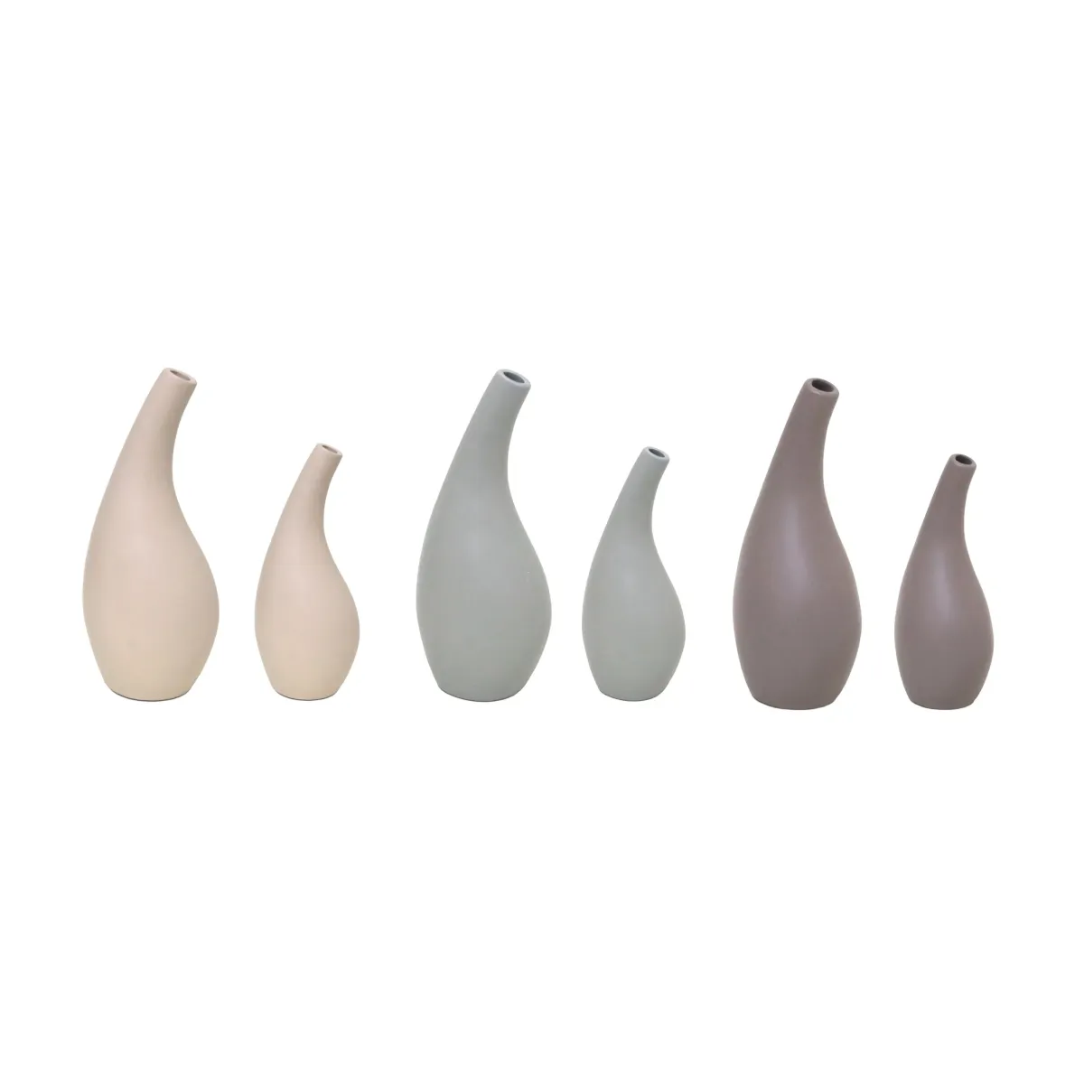 Teardrop Ceramic Vase – Modern Sculptural Accent