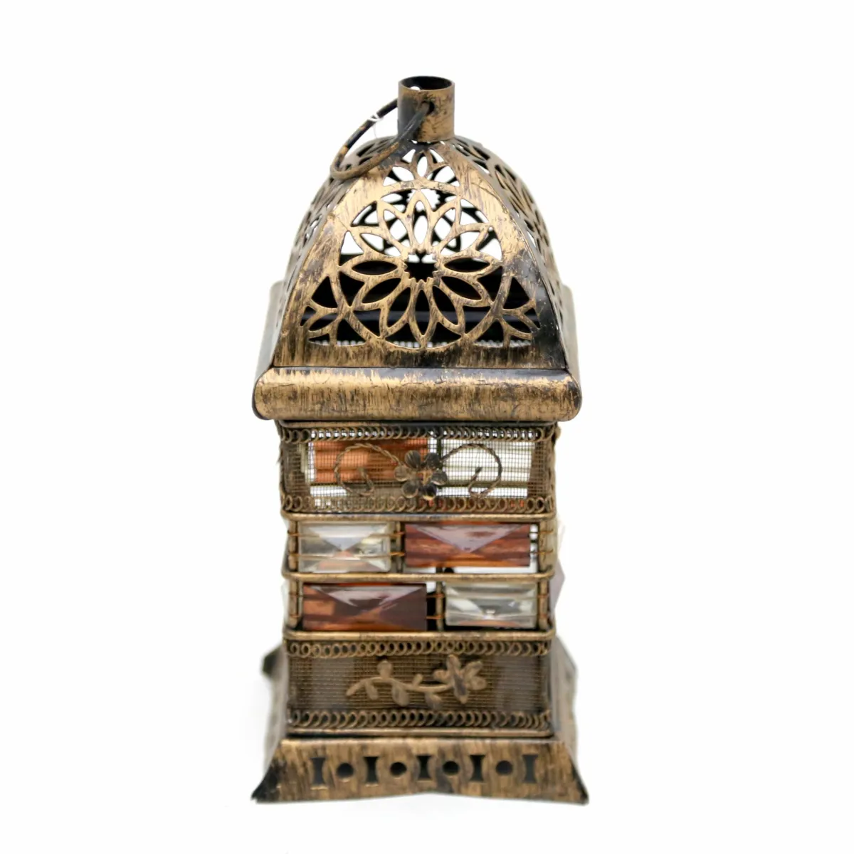 Ramadan Elegance Squared Beads Decorated Lantern