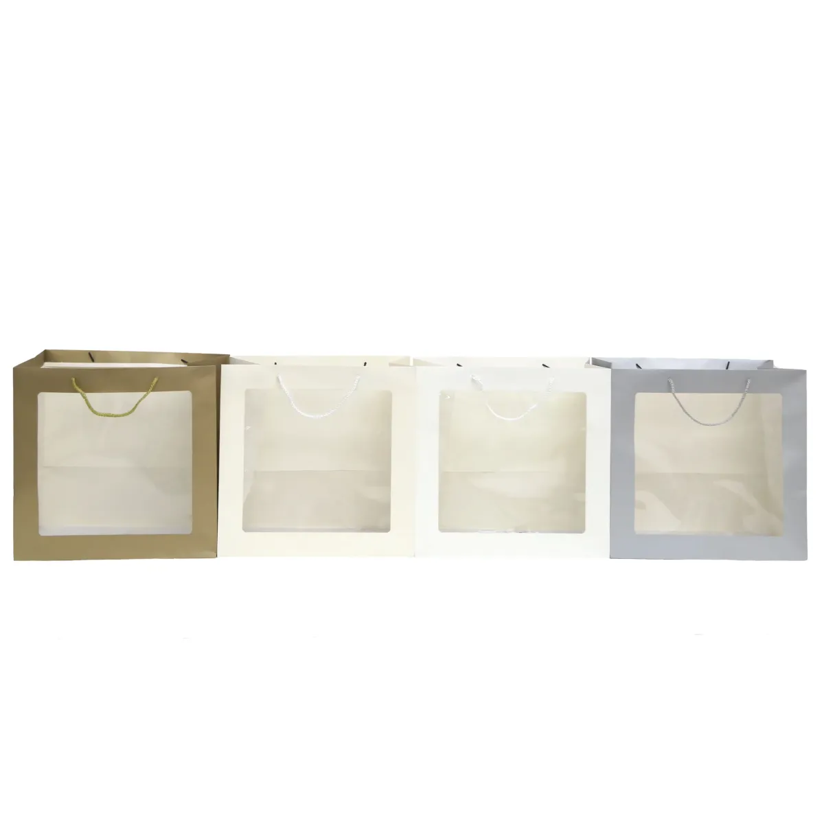 PVC Window Rope Handle Carton Bag