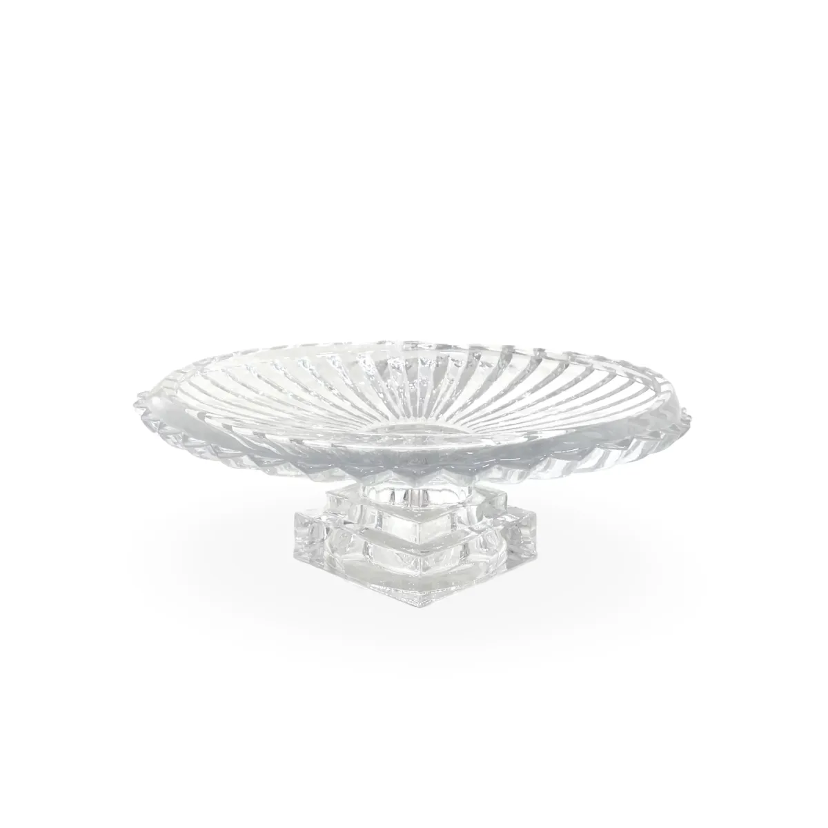 Clear Cake Plate W/Base