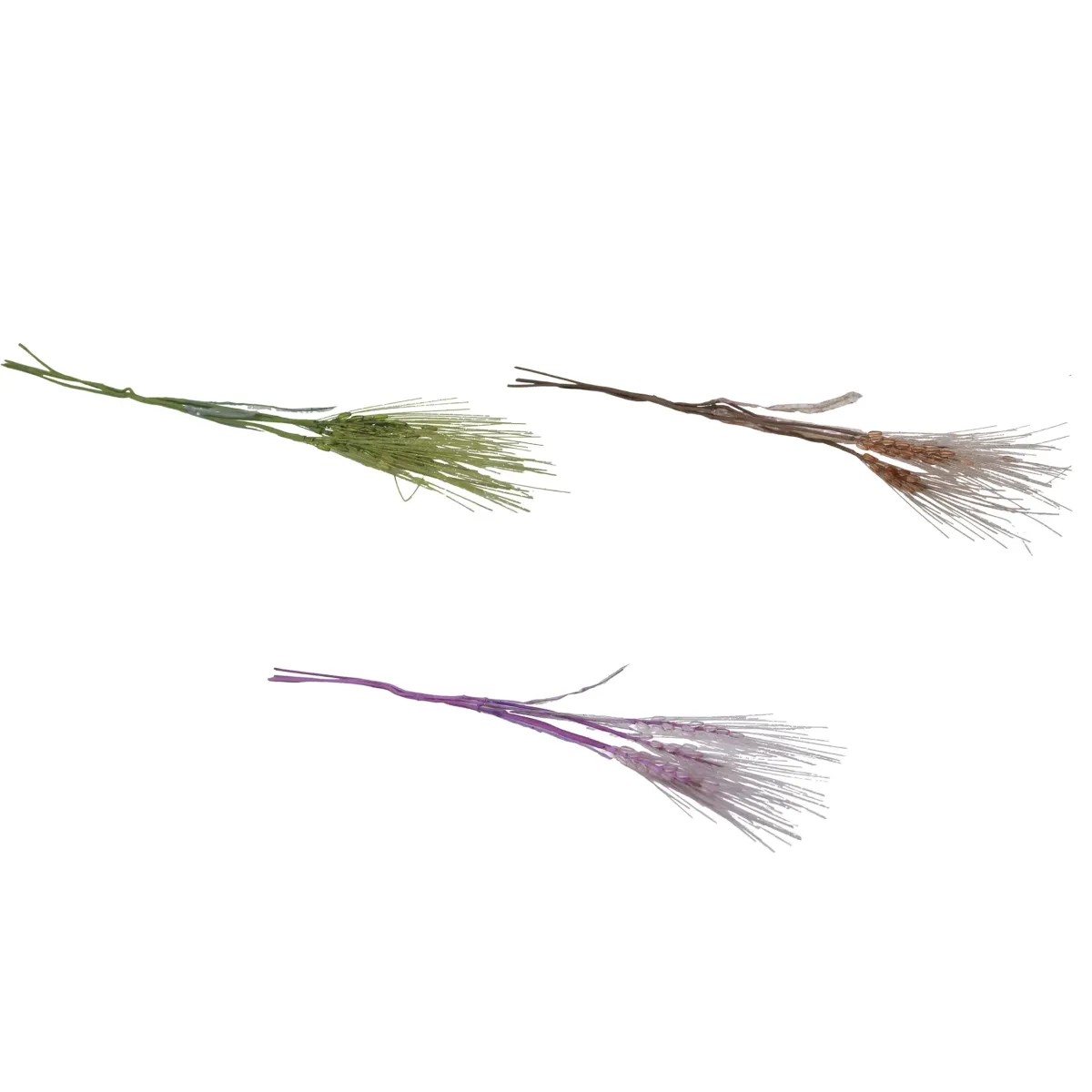 Assorted Glittered Wheat Branch