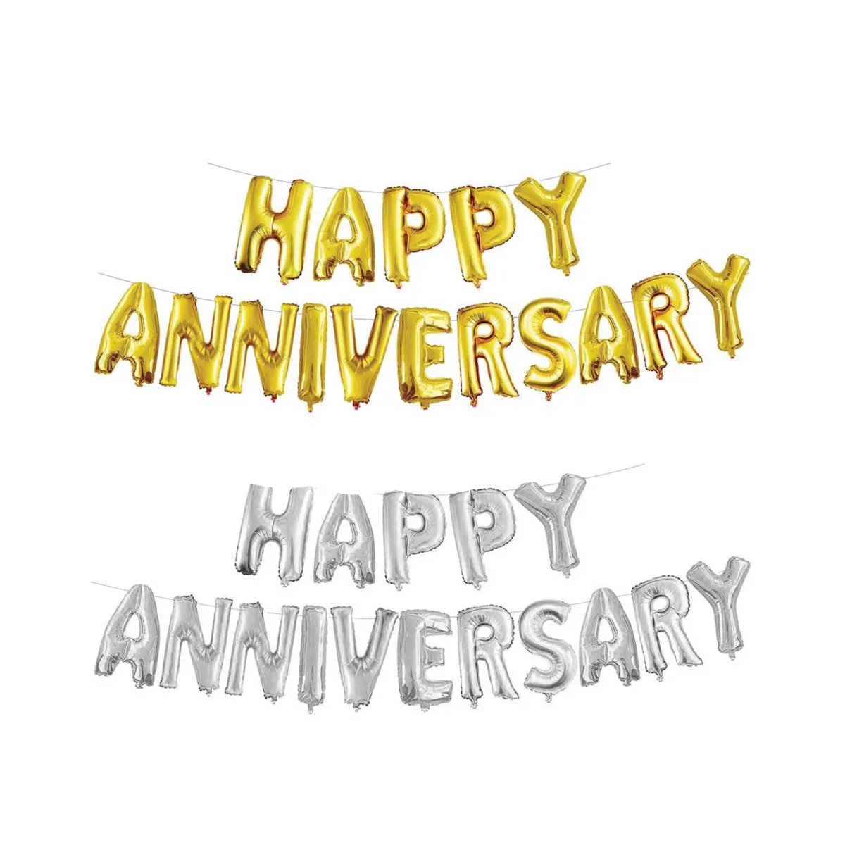 “Happy Anniversary” Helium Balloon – Celebrate Love in Style!
