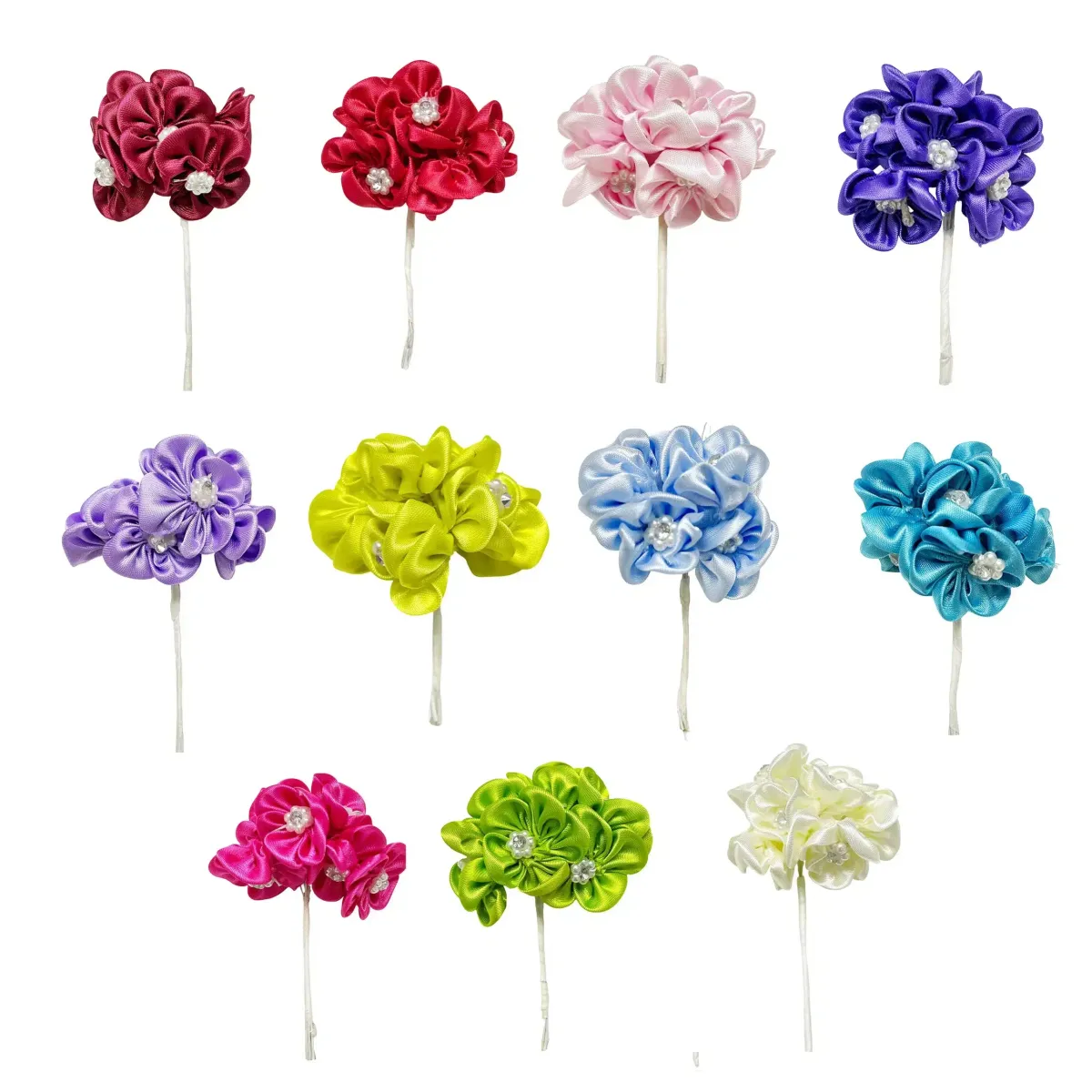 Pearl Satin Bloom Motif