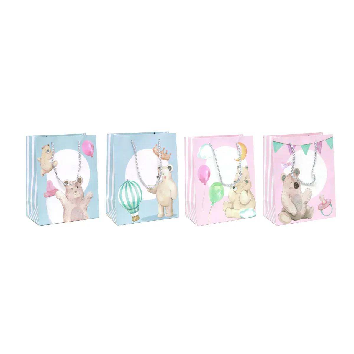 Round Glitter Moon Bear Carton Bag