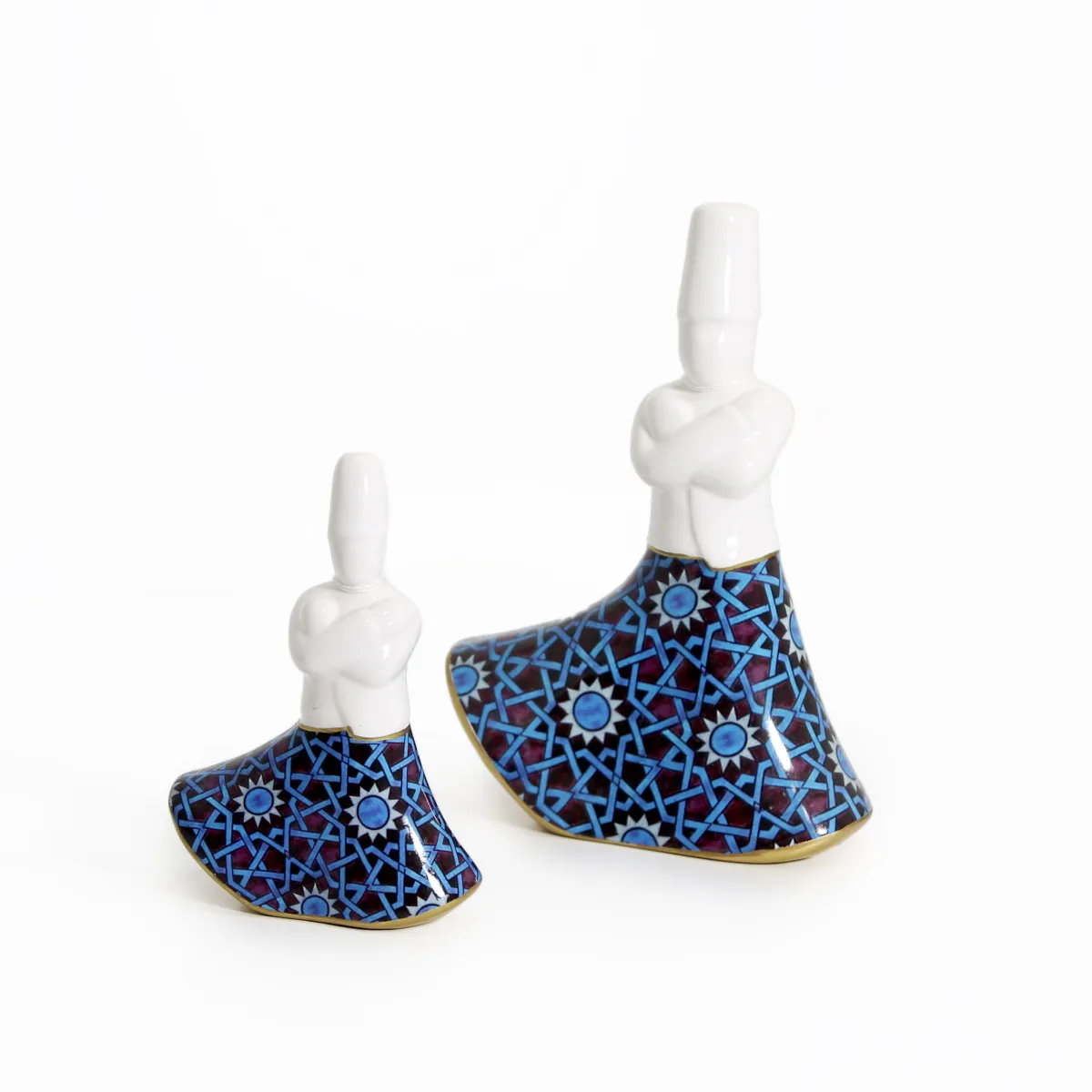 Pasha Cross Hand Dervish Dancer Ceramic Decorative – Freestanding Ramadan Collection Accent