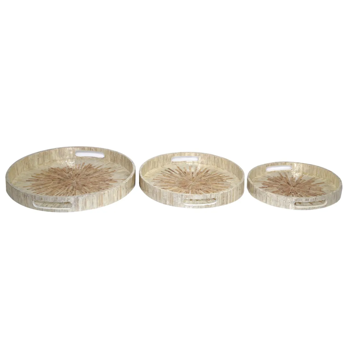 Round Capiz Tray – Elegant Decorative Serving Tray
